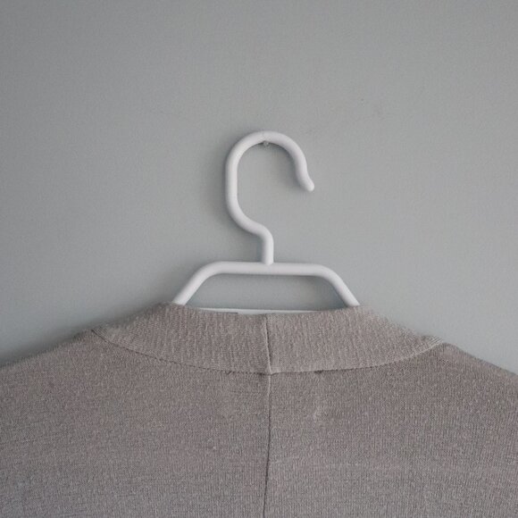 Aritzia Wilfred Free Womens Grey Sz S Zlata Open Front Light Cardigan Sweater - Picture 5 of 9